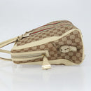 GUCCI GG Canvas Web Sherry Line Hand Bag Beige Gold 145997 Auth yk19807-5