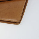 GUCCI Chain Shoulder Bag Leather Beige Gold Auth yk19810-10