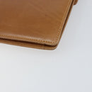 GUCCI Chain Shoulder Bag Leather Beige Gold Auth yk19810-12