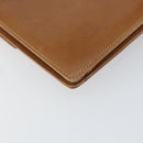 GUCCI Chain Shoulder Bag Leather Beige Gold Auth yk19810-13