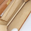 GUCCI Chain Shoulder Bag Leather Beige Gold Auth yk19810-17