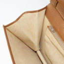 GUCCI Chain Shoulder Bag Leather Beige Gold Auth yk19810-19