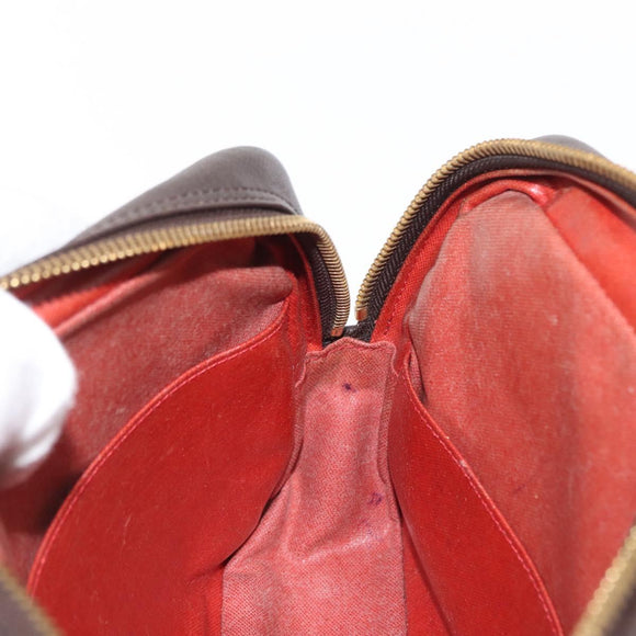 LOUIS VUITTON Damier Ebene Trousse Toilette 25 Clutch Bag N47624 LV Auth yk19812