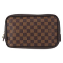LOUIS VUITTON Damier Ebene Trousse Toilette 25 Clutch Bag N47624 LV Auth yk19812-13
