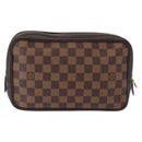 LOUIS VUITTON Damier Ebene Trousse Toilette 25 Clutch Bag N47624 LV Auth yk19812-2