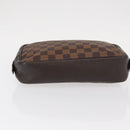 LOUIS VUITTON Damier Ebene Trousse Toilette 25 Clutch Bag N47624 LV Auth yk19812-6