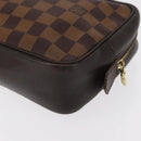 LOUIS VUITTON Damier Ebene Trousse Toilette 25 Clutch Bag N47624 LV Auth yk19812-14