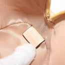 GUCCI Horsebit GG Supreme Pouch PVC Beige Gold 774337 Auth yk19813V-11