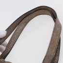 PRADA Tote Bag Leather Beige Silver Auth yk19816-8