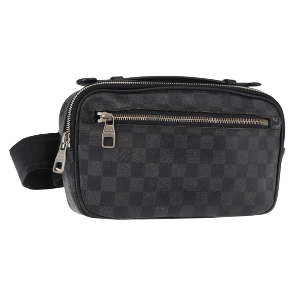 LOUIS VUITTON Damier Graphite Ambreil Shoulder Bag N41289 LV Auth yk19819