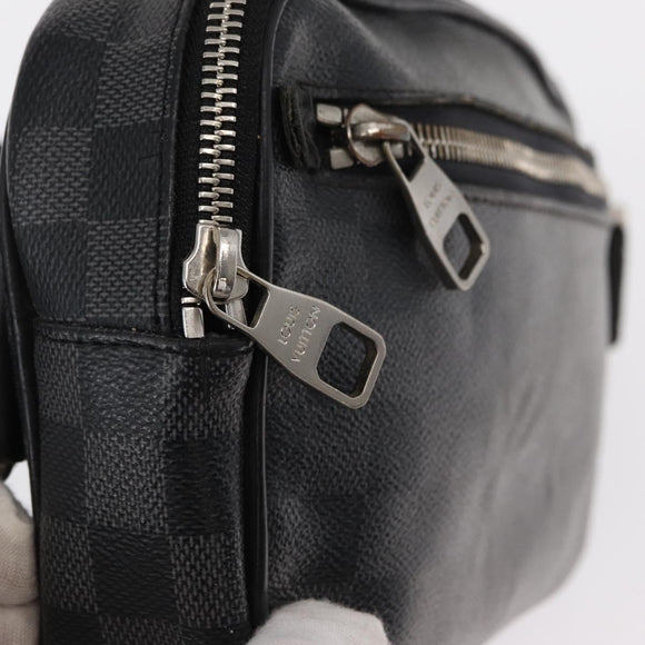 LOUIS VUITTON Damier Graphite Ambreil Shoulder Bag N41289 LV Auth yk19819