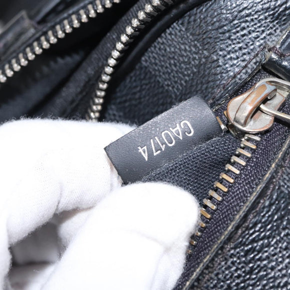 LOUIS VUITTON Damier Graphite Ambreil Shoulder Bag N41289 LV Auth yk19819