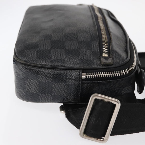 LOUIS VUITTON Damier Graphite Ambreil Shoulder Bag N41289 LV Auth yk19819