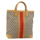 GUCCI GG Canvas Sherry Line Hand Bag Beige Red 002 1093 3444 Auth yk19823-1