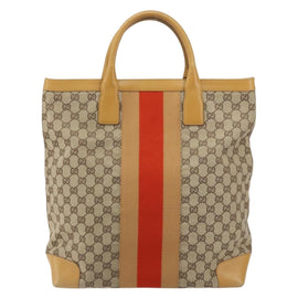 GUCCI GG Canvas Sherry Line Hand Bag Beige Red 002 1093 3444 Auth yk19823 - 0