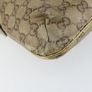 GUCCI GG Crystal Shoulder Bag Beige Gold 189749 Auth yk19824-11