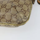 GUCCI GG Crystal Shoulder Bag Beige Gold 189749 Auth yk19824-12