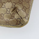 GUCCI GG Crystal Shoulder Bag Beige Gold 189749 Auth yk19824-13