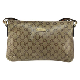 GUCCI GG Crystal Shoulder Bag Beige Gold 189749 Auth yk19824 - 0