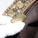 GUCCI GG Crystal Shoulder Bag Beige Gold 189749 Auth yk19824-22