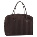 SAINT LAURENT Cassandra Hand Bag Nylon Black Auth yk19827-1