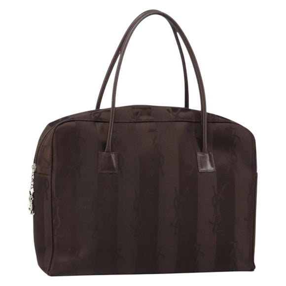 SAINT LAURENT Cassandra Hand Bag Nylon Black Auth yk19827