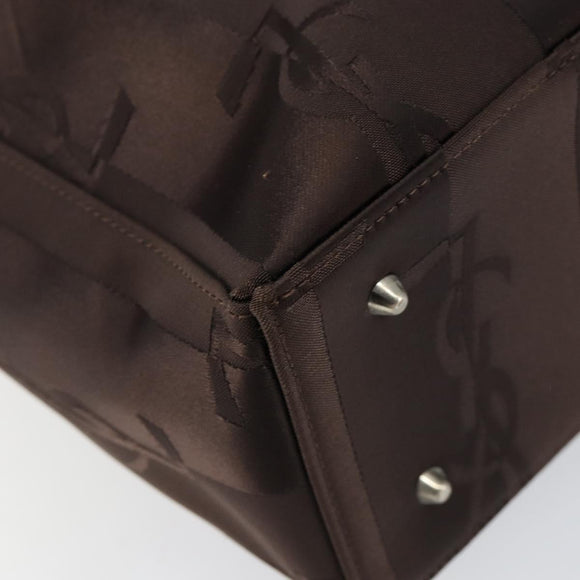 SAINT LAURENT Cassandra Hand Bag Nylon Black Auth yk19827