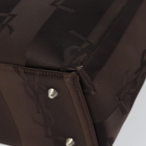 SAINT LAURENT Cassandra Hand Bag Nylon Black Auth yk19827