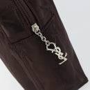 SAINT LAURENT Cassandra Hand Bag Nylon Black Auth yk19827-10