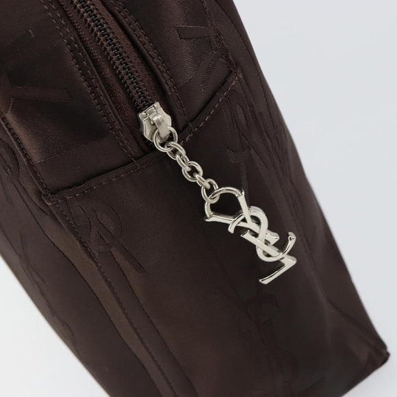 SAINT LAURENT Cassandra Hand Bag Nylon Black Auth yk19827