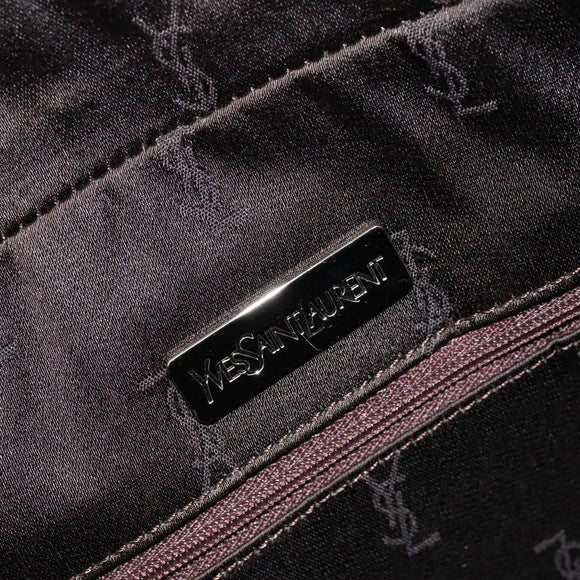 SAINT LAURENT Cassandra Hand Bag Nylon Black Auth yk19827