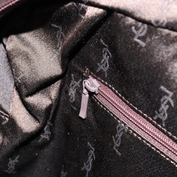 SAINT LAURENT Cassandra Hand Bag Nylon Black Auth yk19827