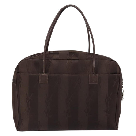 SAINT LAURENT Cassandra Hand Bag Nylon Black Auth yk19827