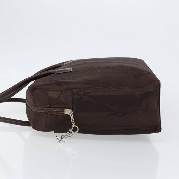 SAINT LAURENT Cassandra Hand Bag Nylon Black Auth yk19827