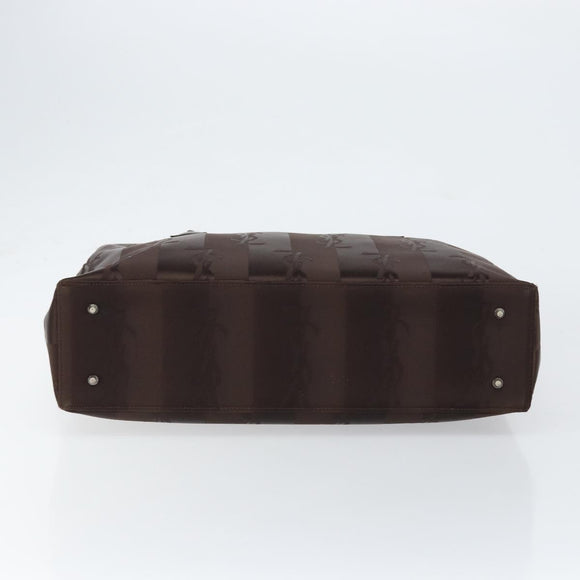 SAINT LAURENT Cassandra Hand Bag Nylon Black Auth yk19827