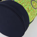 VERSACE Shoulder Bag Cotton Green Gold Auth yk19828-9