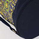 VERSACE Shoulder Bag Cotton Green Gold Auth yk19828-14