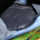 VERSACE Shoulder Bag Cotton Green Gold Auth yk19828-11