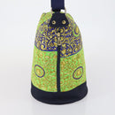 VERSACE Shoulder Bag Cotton Green Gold Auth yk19828-3