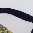 VERSACE Shoulder Bag Cotton Green Gold Auth yk19828-8