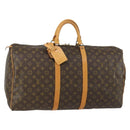 LOUIS VUITTON Monogram Keepall 55 Boston Bag M41424 LV Auth yk19832V-1