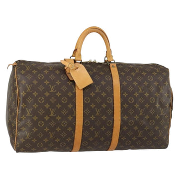 LOUIS VUITTON Monogram Keepall 55 Boston Bag M41424 LV Auth yk19832V