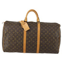 LOUIS VUITTON Monogram Keepall 55 Boston Bag M41424 LV Auth yk19832V-13