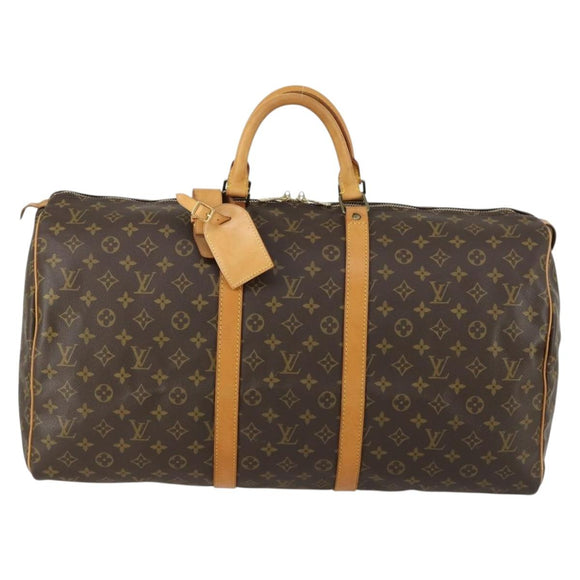 LOUIS VUITTON Monogram Keepall 55 Boston Bag M41424 LV Auth yk19832V
