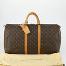 LOUIS VUITTON Monogram Keepall 55 Boston Bag M41424 LV Auth yk19832V-12