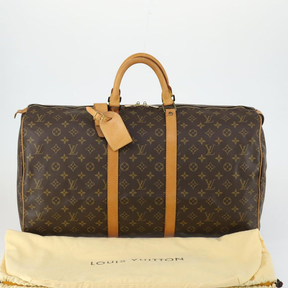 LOUIS VUITTON Monogram Keepall 55 Boston Bag M41424 LV Auth yk19832V