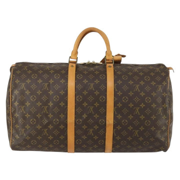 LOUIS VUITTON Monogram Keepall 55 Boston Bag M41424 LV Auth yk19832V - 0
