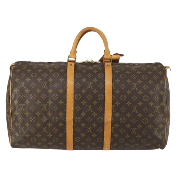 LOUIS VUITTON Monogram Keepall 55 Boston Bag M41424 LV Auth yk19832V