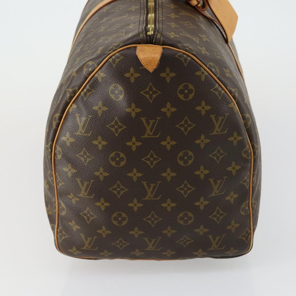 LOUIS VUITTON Monogram Keepall 55 Boston Bag M41424 LV Auth yk19832V