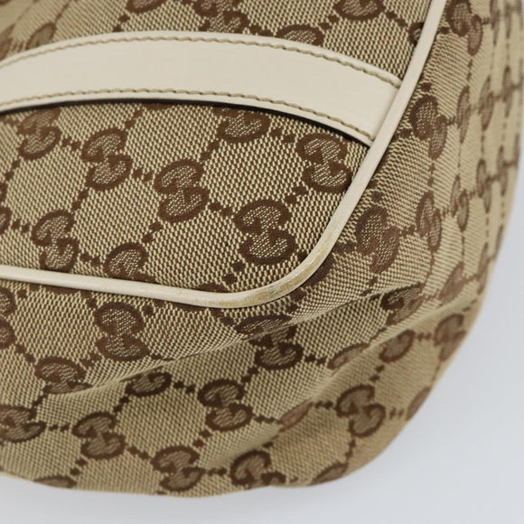 GUCCI GG Canvas GG Twins Tote Bag Beige Gold 232963 Auth yk19838